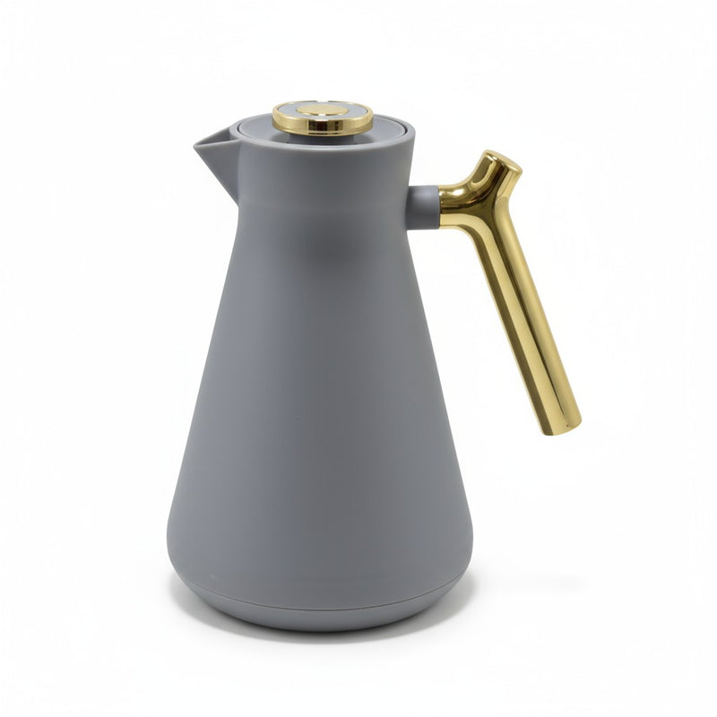 Garrafa Térmica 1L com Alça Metálica Dourada | Corbã Utilidades