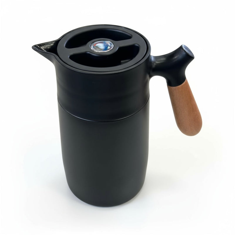 Garrafa Térmica com Alça de Madeira 1600ML | Corbã Utilidades