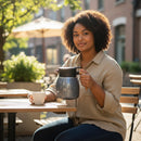 Garrafa Térmica com Display Digital e Infusor Integrado 1100ml | Corbã Utilidades