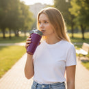 Copo Térmico Premium com Tampa Flip e Alça Metálica 600ml  | Corbã Utilidades