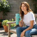 Copo Térmico  Premium com Alça e Canudo Inox | Corbã Utilidades