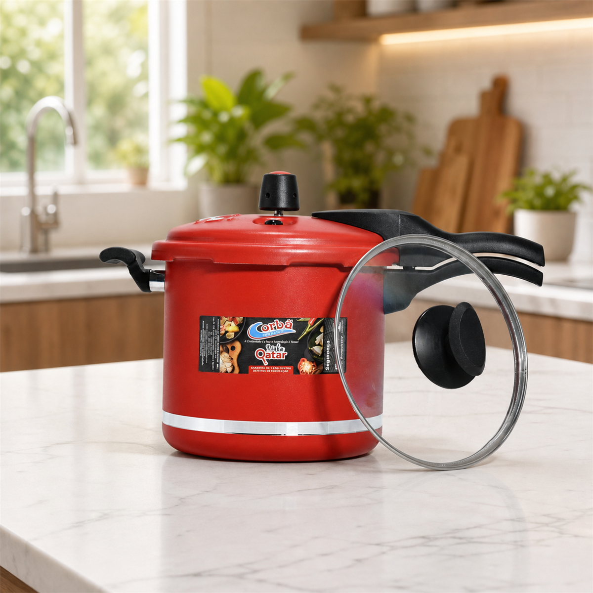 Panela de pressão Qatar em cozinha contemporânea